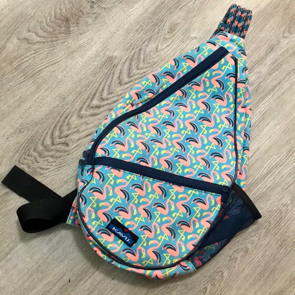 Kavu Handbags - Kavu Flamingo Paxton Pack Rope Sling Bag Purse